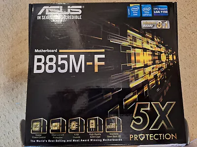 ASUS MOTHERBOARD B85M-F DDR3 USB2.0 LGA1150 MATX HDMI VGA • $70