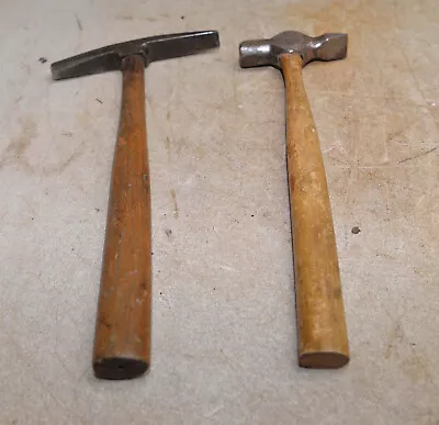 2 Blacksmith Tinsmith Hammer Collectible Jeweler Metal Working Tool Lot • $84.99