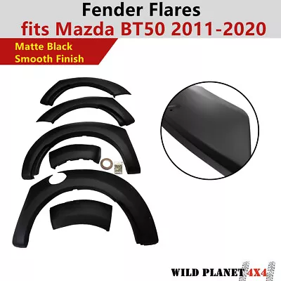 Matte Black Jungle Style Fender Flares Fit Mazda BT50 BT-50 2011-2020 Wheel Arch • $295.90