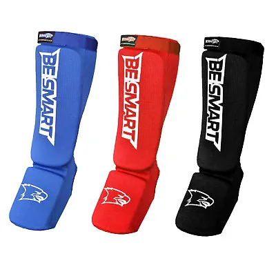 Shin Guards Pads Instep MMA Muay Thai Kick Boxing Taekwondo Protector Training • $12.79