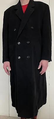 Joseph & Feiss Coat Mens XL Cashmere Blend Italy Black Full Button Collared • $29