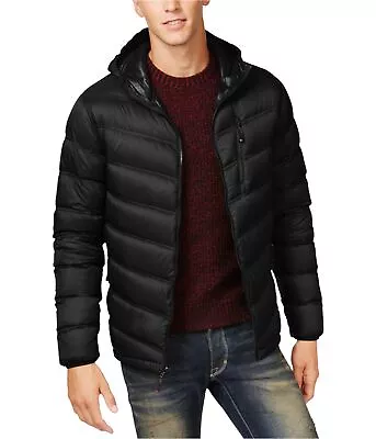 Hawke & Co. Mens Packable Chevron Puffer Jacket Black Small • $133.72