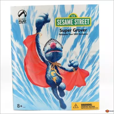 Super Grover Box Set Sesame Street Muppet Action Figure By Palisades Toys 2005 • $274.99