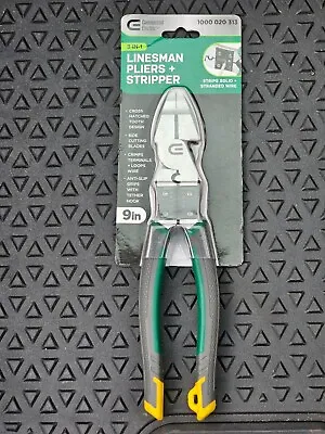 BRAND NEW!! Commercial Electric 9 In. Linesman Pliers And Stripers 1000 020 313 • $22.95