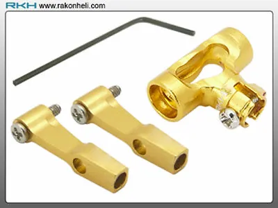 £12.99 • Buy Rakonheli CNC AL DFC Center Hub Set (Gold) - Blade 130X