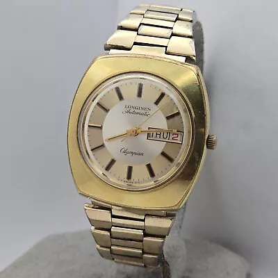 Vintage Longines Men's Automatic Watch Cal.508 Day/date Swiss Made 1974 • $435