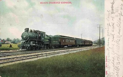 $12 • Buy C1905 Lehigh Valley Railroad Black Diamond Express Train Undivided Back Postcard