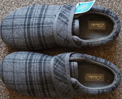 CLARKS King Strap Men’s Grey Textile Slippers UK 7 G  EUR 41. • £29.99