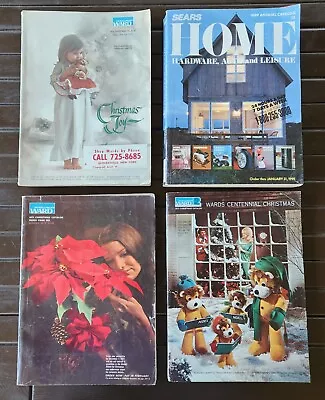 4 Vintage Catalogs - 3 Montgomery Ward Christmas 1971 1972 1974 1 Sears 1989 • $9.99