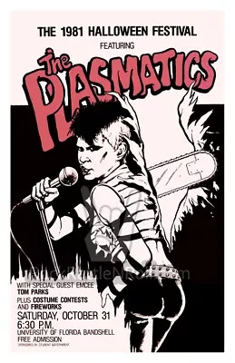 $16.99 • Buy PLASMATICS 1981 HALLOWEEN CONCERT POSTER 11x17 WENDY O’WILLIAMS PUNK BAND