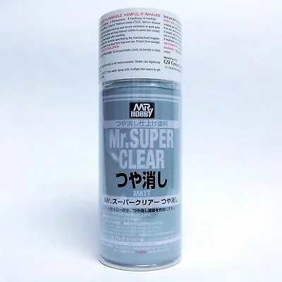 Mr Super Clear FLAT Matte Matt 170ml Spray Sealant B514:700 Model NEW VERS Hobby • $14.99