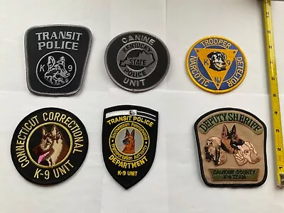 K-9 Collectors Patch Set Assorted States  6 Pieces Full Size • $24