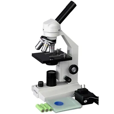 AmScope M200-LED 40x-400x Student Compound Microscope - LED Cordless • $118.99