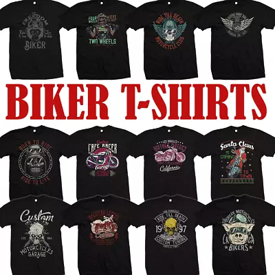 Biker T Shirts - Motorcycle T Shirts - Motorbike T Shirts - High Quality Designs • £10.99