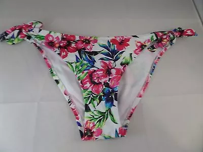 NWT Marie Meili Sunrise Cherry Tie Side Bikini Bottom Size XS Floral Print • £7.59