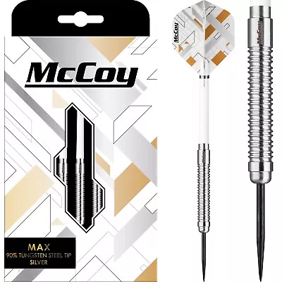 £3.45 • Buy Tungsten Darts Set 22g 24g 26g Grams 90% McCoy Max Silver