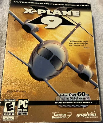 X-Plane 9 (PC Windows DVD) Flight Simulator Video Game 2008 - DV2 • $5.99