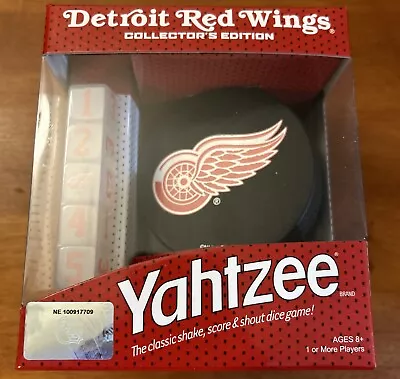 Yahtzee Detroit Red Wings Hockey Collector's Game New In Box 2010 • $20