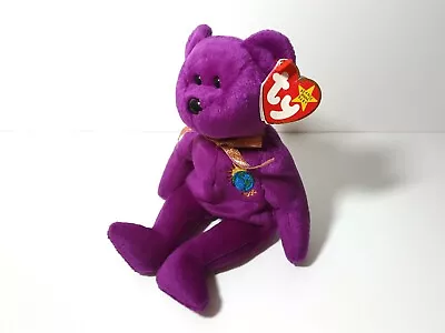 🔥 Ty Beanie Baby Babies Millennium/Millenium The Bear Retired With Errors 1999  • $15.99