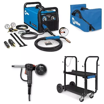 Miller Millermatic 211 MIG Welder/Spoolgun/Cart/Cover (907614 + Accessories) • $3195