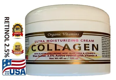 COLLAGEN Day/Night CREAM Skin Moisturizer Rejunivating Anti Aging 4oz Jar • $11.25