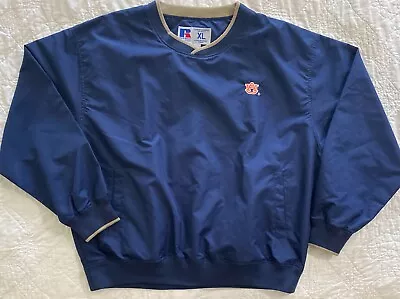 Men's Auburn Tigers Pullover Water Resistant Windshirt Jacket XL By Russell • $19.99