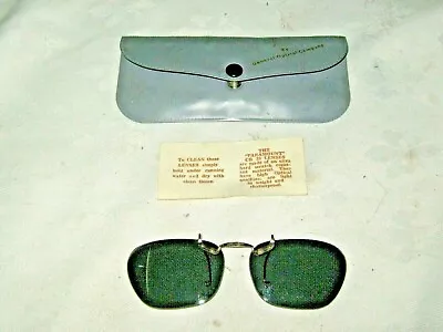 A Vintage 60's Retro Cased Set Of Paramount By G.O.C. Clip On Tinted Lenses • $15