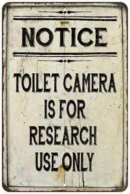 Bathroom Sign Restroom Toilet Camera Is For Research Vintage Look 108120020238 • $19.95