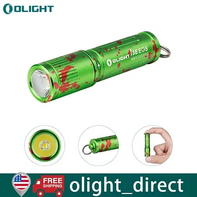 Olight I3E EOS 90 Lumen Keychain Light EDC Flashlight Zombie Green Gift Handheld • $9.09