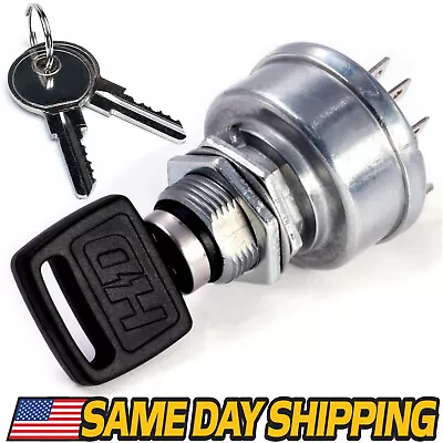 Ignition Switch Fits John Deere X700 X729 X740 X744 X748 X749 3 KEYS & Carabiner • $15.95