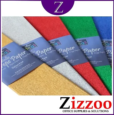 Crepe Paper 3M X 0.5M For Crafts And Packing In Various Colours • £4.95