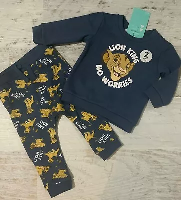 DISNEY Baby  Sz 6-12 Mths  Jumper Sweater Track Pants WARM The Lion King • $18.90