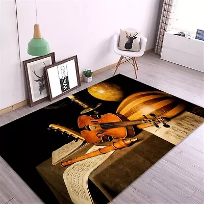 Violin Design RugMusic RugFan RugArea RugModern RugLiving Room RugGift Rug • $156.75