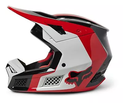 Fox Racing V3 RS Efekt MX Offroad Helmet Fluo Red • $298.23