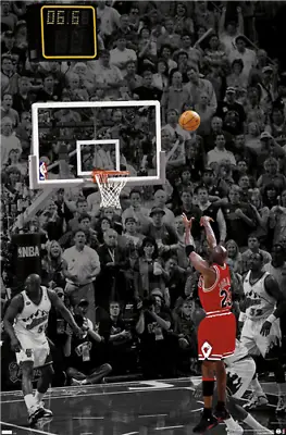 MICHAEL JORDAN - THE SHOT POSTER - 22x34 - 24363 • $11.50