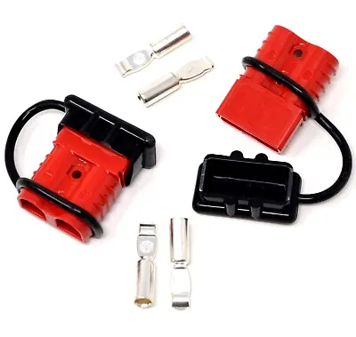 Battery Plug Quick Connect Disconnect Electrical Kit 10 To 1/0 AWG Trailer • $16.56