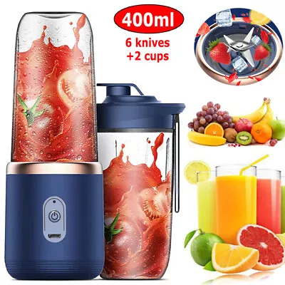 Electric Juice Maker Portable Blender Smoothie USB Mini Juicer Fruit Machine N • £9.99