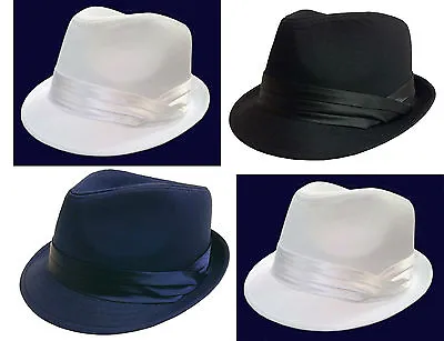 FEDORA  TRILBY GANGSTER FEDORA BUCKET HAT MEN WOMEN CAP With Band • $18.99