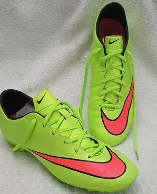 Nike Mercurial Victory V FG Electric Green / Hyper Pink (Rare Combo) US 9.5 VG+ • $50