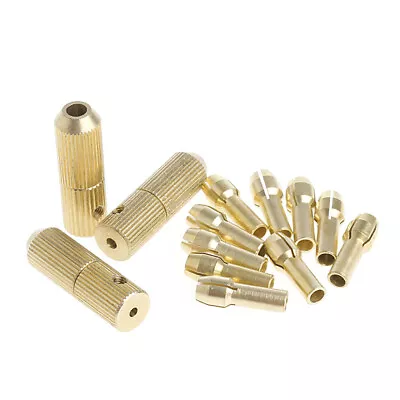 3+10Pcs 0.5-3.2mm Micro Twist Hand Drill Chuck Electric Drill Bit Collet • $7.20