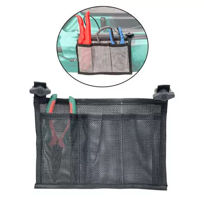 Kayak Fishing 3 Pocket Mesh Storage Sleeve Gear Holder Bag Organizer Accessories • $12.30