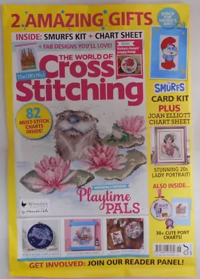 The World Of Cross Stitching Magazine June 2024 Wrendale Designs Playtime Pals • £11.99