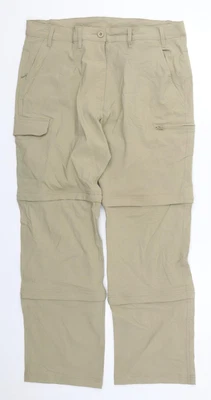 £8 • Buy Peter Storm Womens Beige  Nylon Cargo Trousers Size 14 L29 In Regular Button  