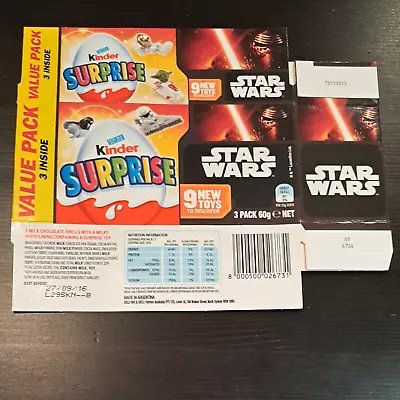 Star Wars – 2016 Kinder Surprise – Mini Ships – Value Pack Package • $15