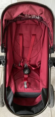 £25 • Buy Mothercare Orb Spin Pram Carrycot Seat Unit Only With Complete Harness Belt Red