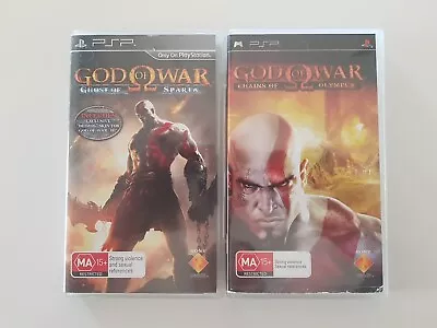 God Of War Chains Of Olympus  & God Of War Ghost Of Sparta Case/manual ONLY PSP  • $30