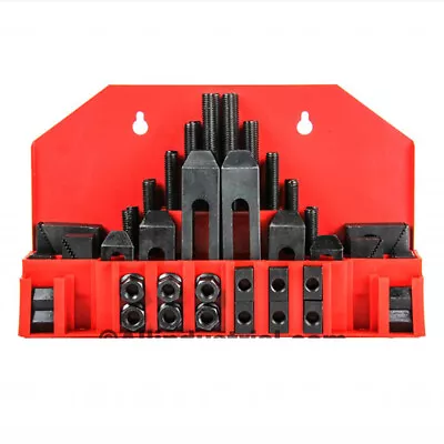 58 Pc Pro-Series 7/16  T-Slot Clamping Kit Bridgeport Mill Set Up Set 3/8-16 • $58.95