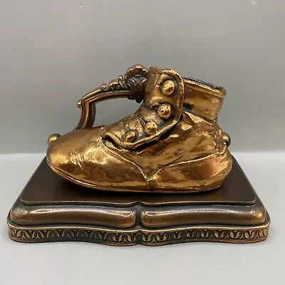 Vintage Alice Ames Boston Co Copper Baby Shoe Single Bookend • $24.99