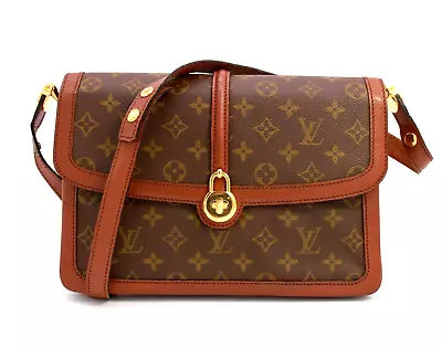 Louis-Vuitton Shoulder Bag Purs Monogram Sac Rabat Brown Vintage Authentic • £497.25