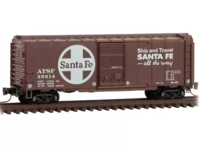 Micro Trains ~ Z Scale ~ New 2024 ~ 40' ATSF Santa Fe Box Car #35614 ~ 50000096 • $23.97